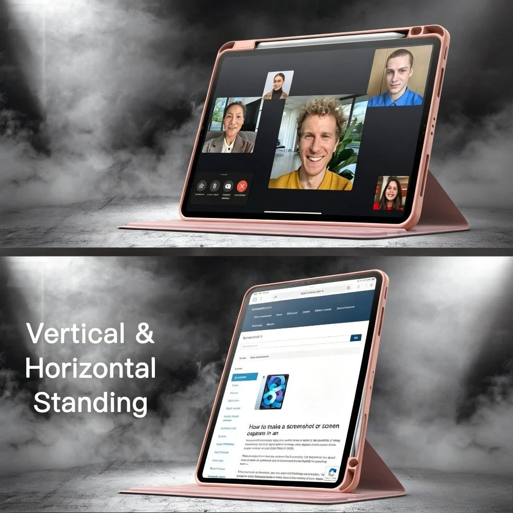 Magnetic 360° Rotating iPad Case – Air, Pro & 10th/11th Gen