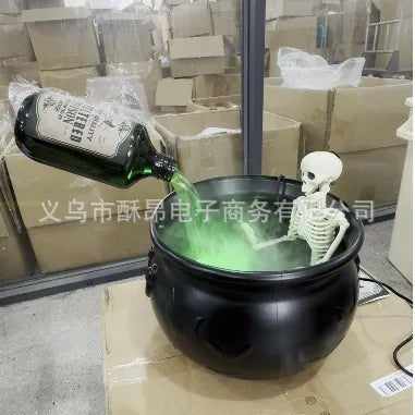Halloween Fire Witch Bucket Decorations Indoor