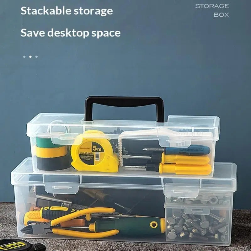 Multi-Compartment Tool Storage Box – Hardware & Screw Organizer