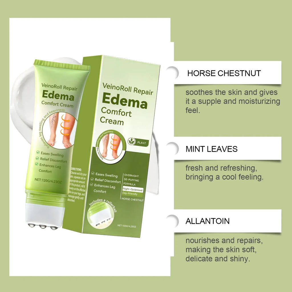 Daily Leg Care Roller Massage Cream – Moisturizing & Comforting