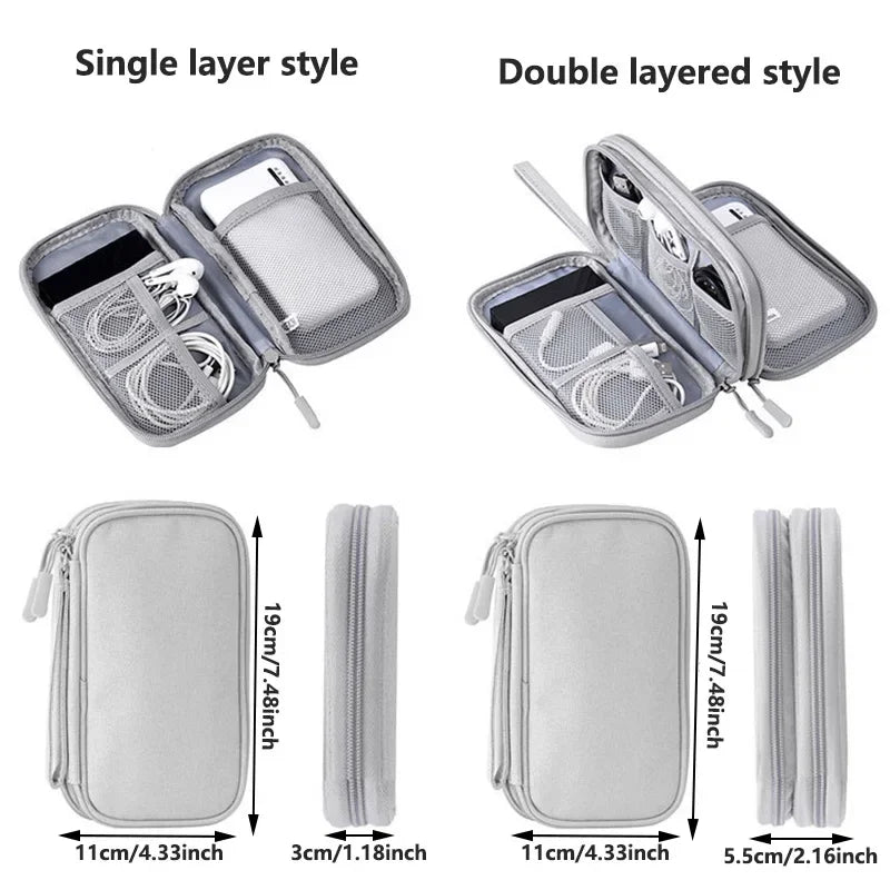 Multi-layer Digital Accessory Storage Bag Dust Proof Power Supply