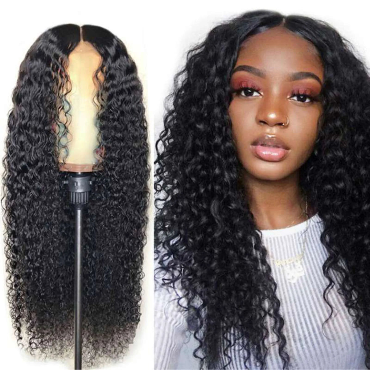 Long Curly Synthetic Wig – Heat Resistant Cosplay & Daily Use