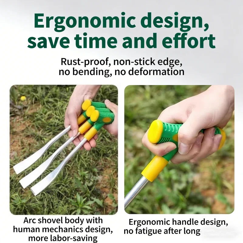 T-Handle Garlic Digging Shovel | Carbon Steel Garden Trowel