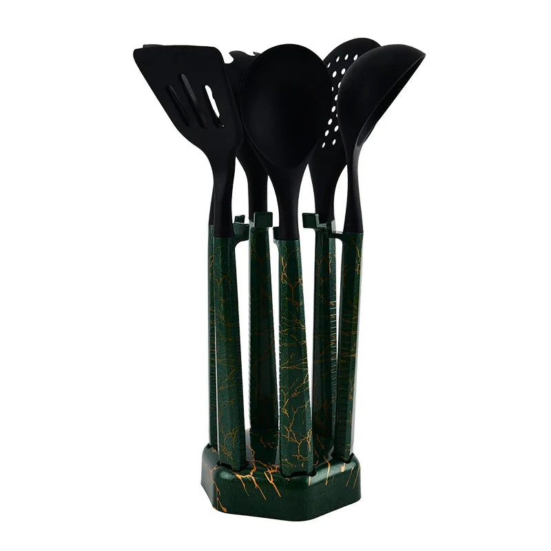7-Piece Silicone Cooking Utensils Set – Non-Stick Safe Kitchen