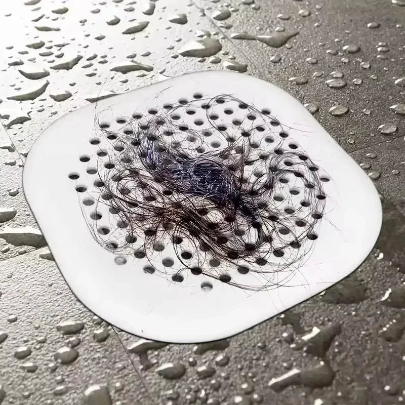 Drain Hair Catcher Filter Mat with Suction Cup | Kitchen & Bath