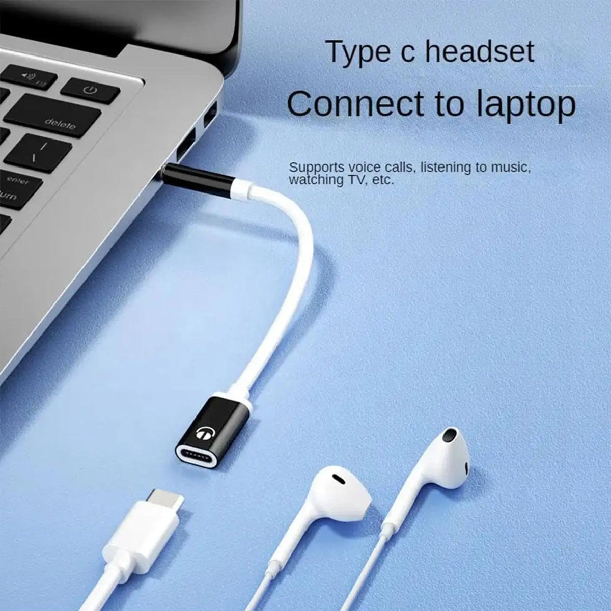 USB-C to 3.5mm Headphone Adapter | Type-C to AUX Cable