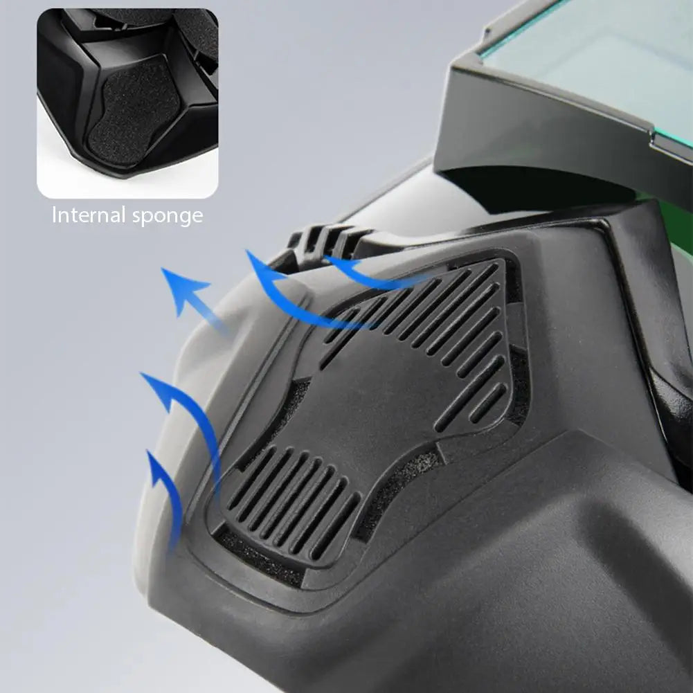 Auto-Darkening Welding Helmet | Adjustable Head-Mount PVC