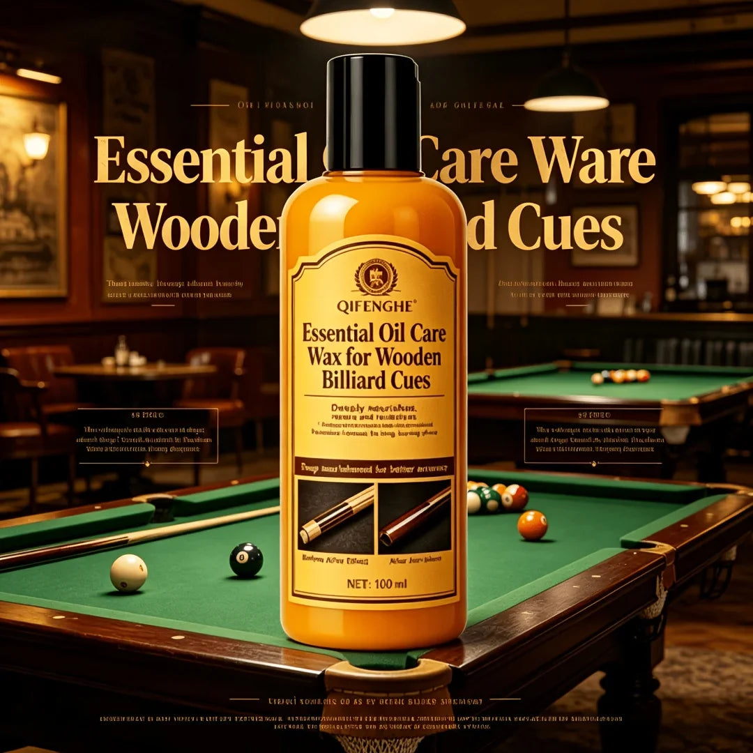 Billiard Cue Wax – Essential Oil Wood Polish & Restorer