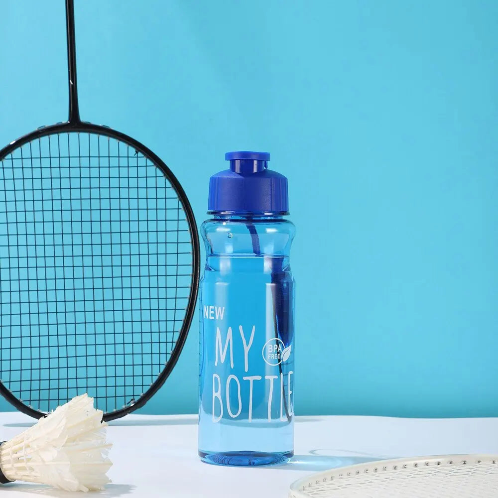 Plastic Water Bottle Portable Sports Cup Anti Drop Rope Outdoor