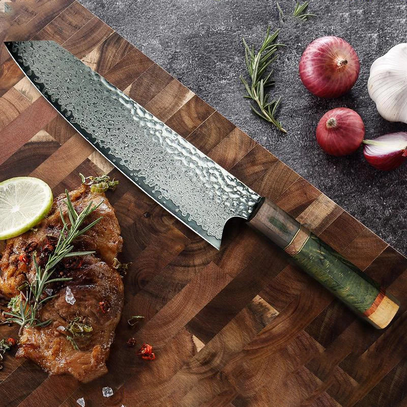 YRIDEFE 8" Damascus Chef Knife – 67-Layer VG10 Steel