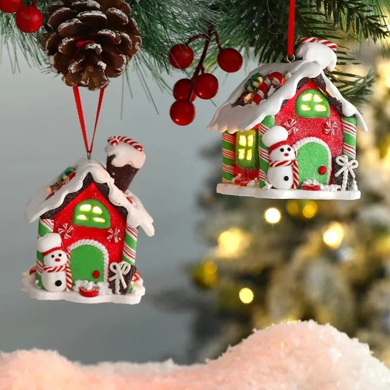 Christmas Gingerbread House Ornament – Xmas Tree Pendant