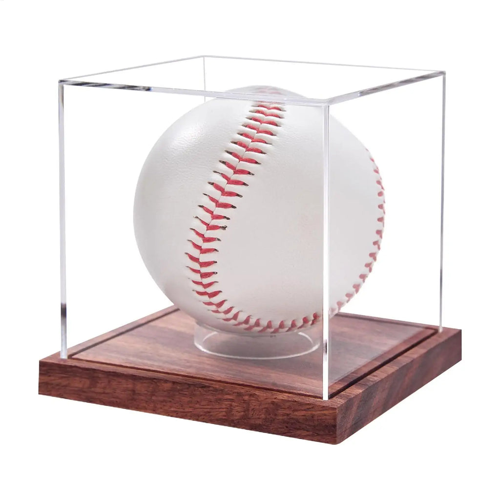 Baseball Display Case Game Ball Acrylic Clear Sports Souvenirs