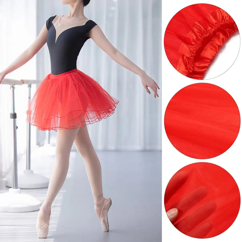 Women's Lolita Tutu Petticoat Skirt – Puffy Ballet Dance Mini