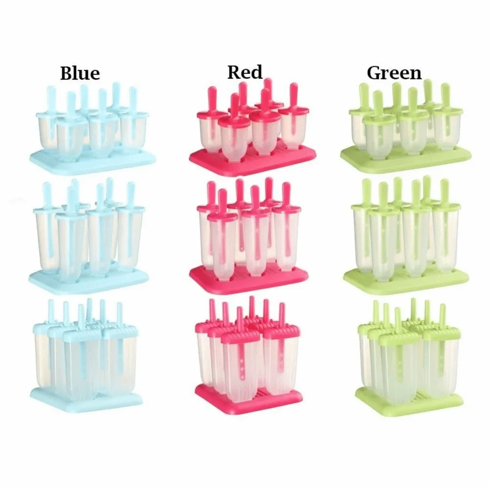 DIY Ice Cream Molds – 6-Cavity Reusable Popsicle Maker Tray
