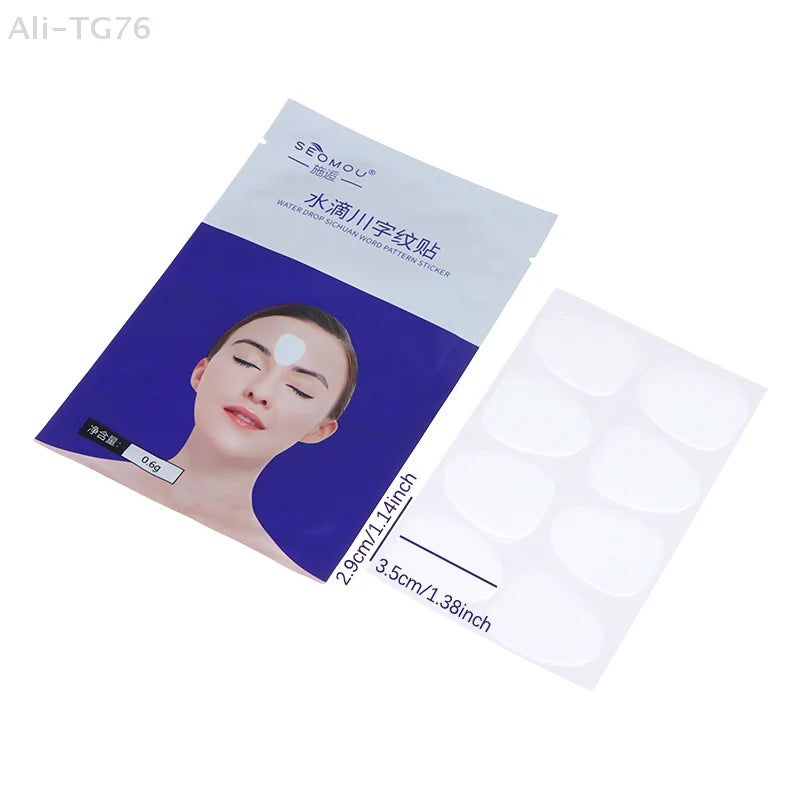 24-Pc Silicone Forehead Smoothing Patches | Reusable Face Stickers