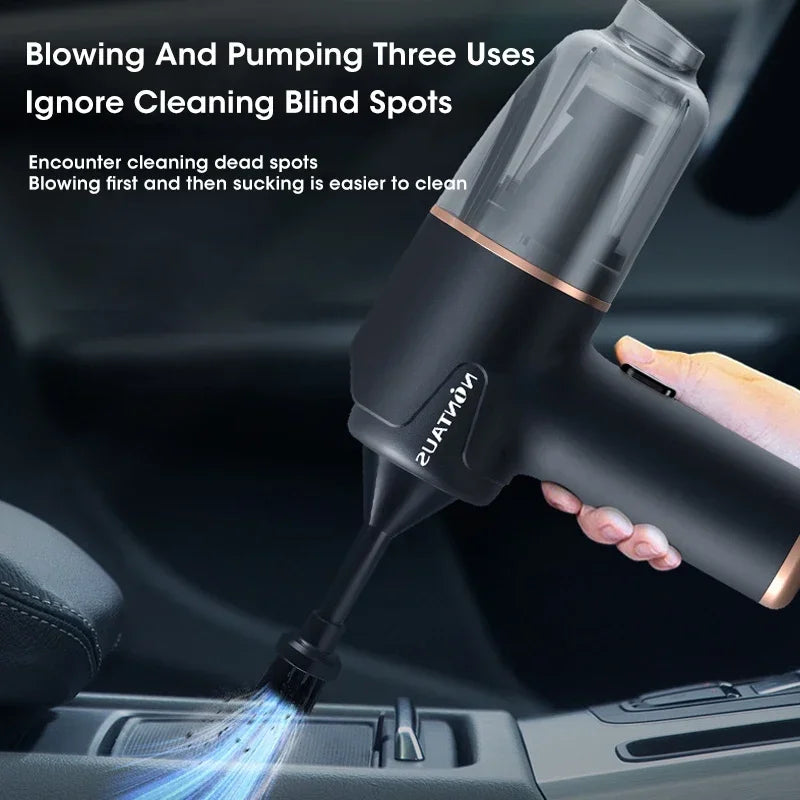 Wireless 3-in-1 Portable Handheld Vacuum – Home & Car