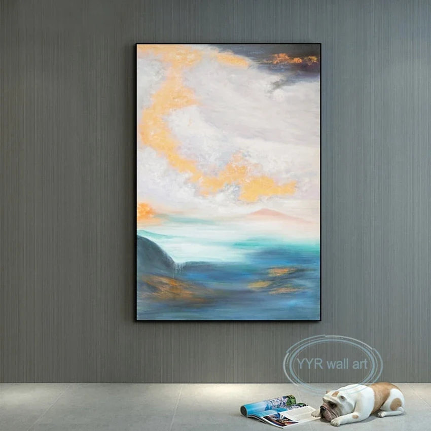 Handmade Abstract Oil Painting on Canvas | Wall Art Decor