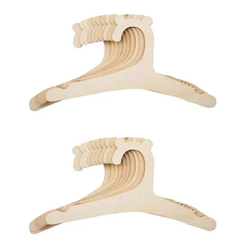 A36T- Baby Creative Hanger Rack Wooden Clothes Home Girls Princess