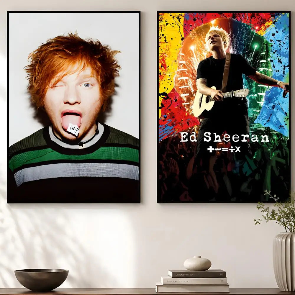 Ed Sheeran Album Poster – Self-Adhesive Waterproof Wall Art