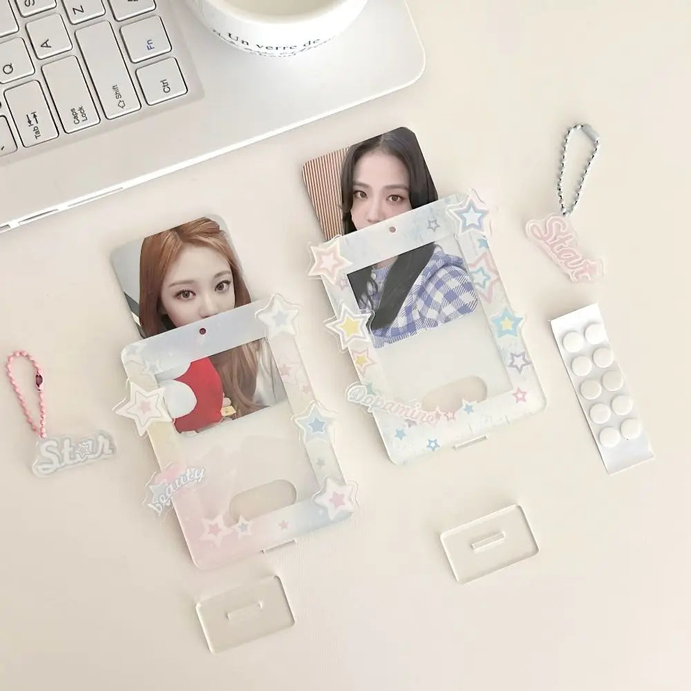 Korean Acrylic Idol Card Holder – Polaroid Photo Display Stand