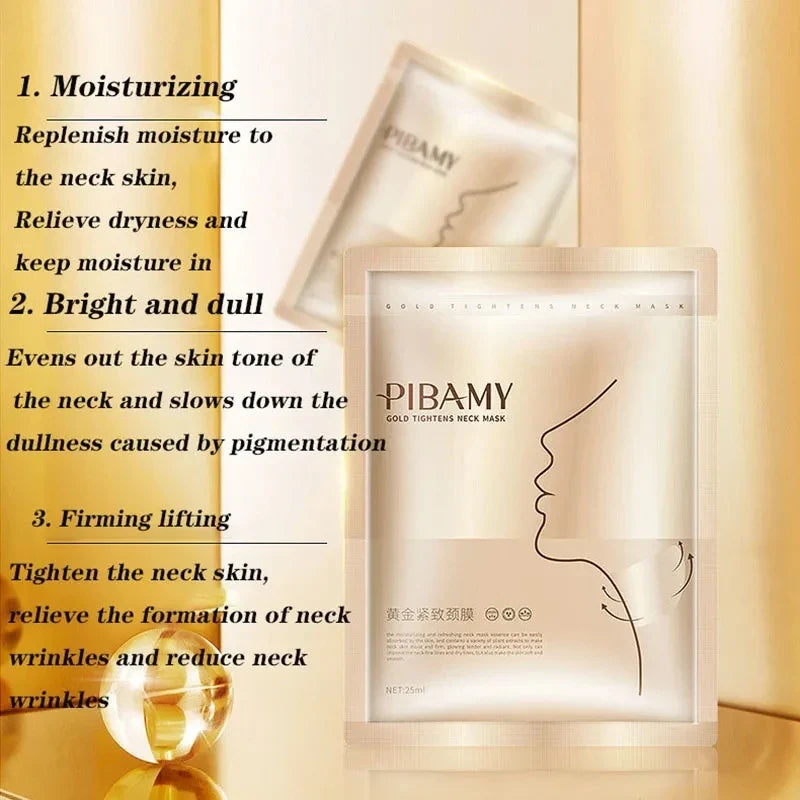 LUXURYTO Gold Firming Neck Mask – Moisturizing Anti-Aging
