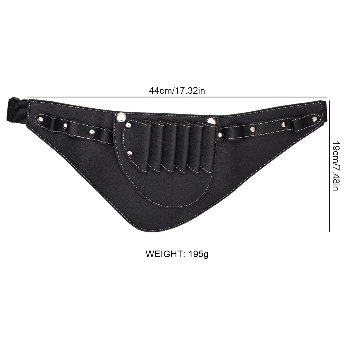 Barber Scissors Waist Pack | PU Leather Multi-Pocket Tool Belt