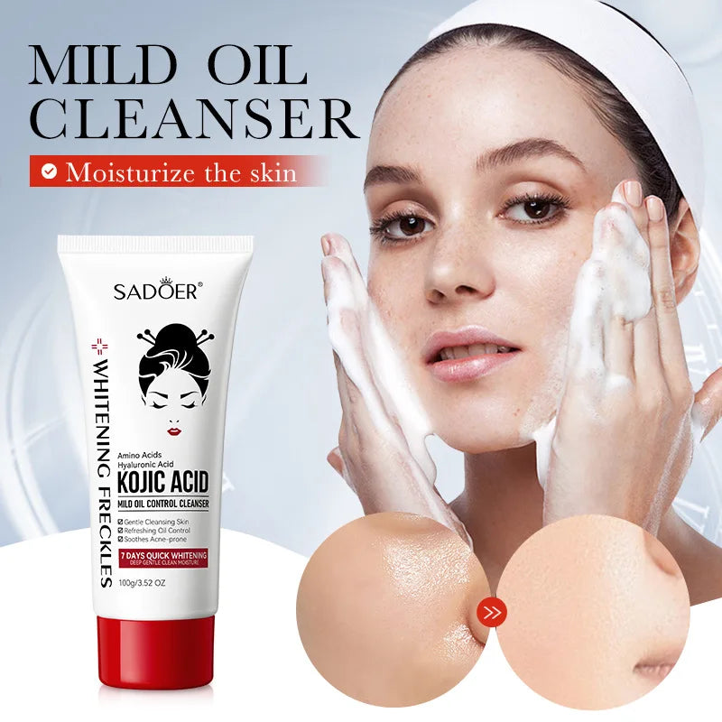 SADOER Kojic Acid Facial Cleanser – Oil Control & Brightening