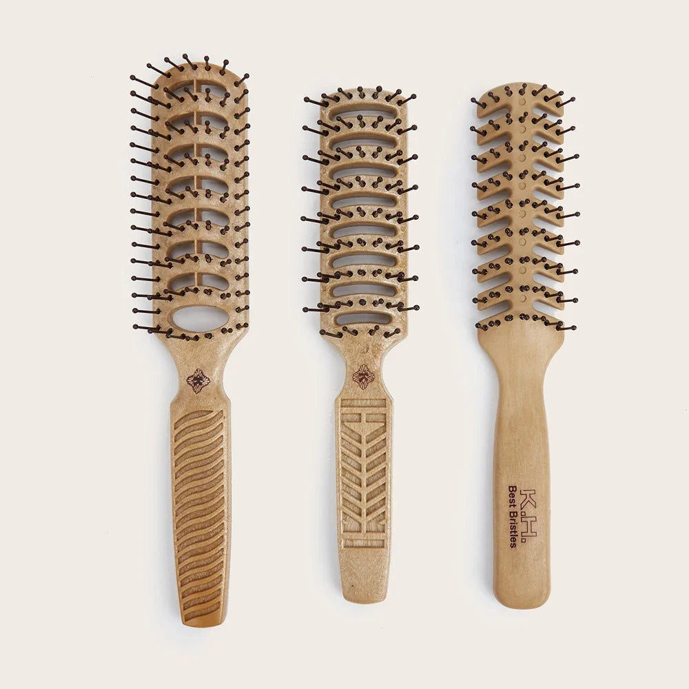 Wooden Wide-Tooth Hair Comb | Scalp Massage & Styling Brush