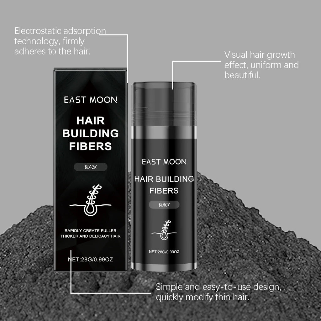 Vitamin E Hair Building Fibers Powder for Fuller Hair