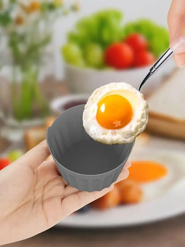 Silicone Air Fryer Egg Poacher Reusable Poaching Cups Cooker Baking
