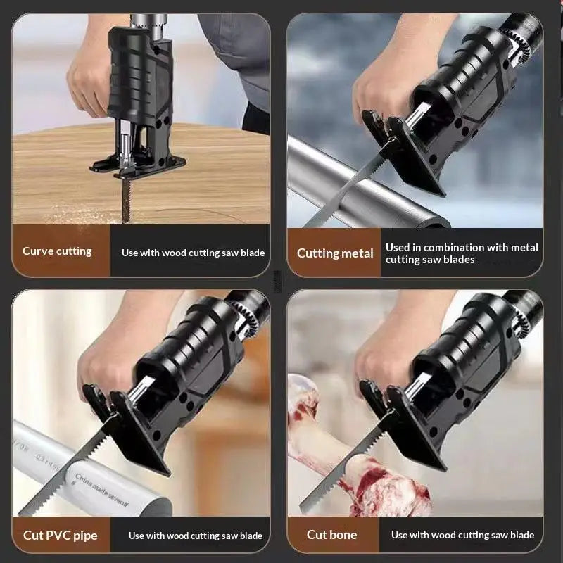 Power Tool Package Cutting Wood PVC Steel Pipe Reciprocating Saw
