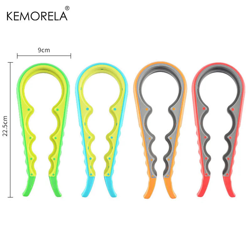 KEMORELA 4-in-1 Jar & Bottle Opener – Easy Grip Kitchen Tool