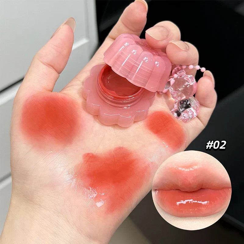QIBEST Mirror Lip Gloss & Cheek Tint – Hydrating Jelly Stain