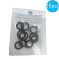 10-Pack Black FKM O-Rings – High-Temp Sealing Gasket Kit