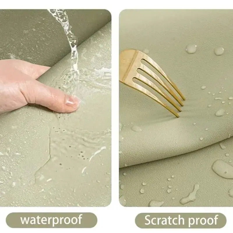 Leather Table Cloth Home Easy Clean Protector Waterproof Tea Coaster