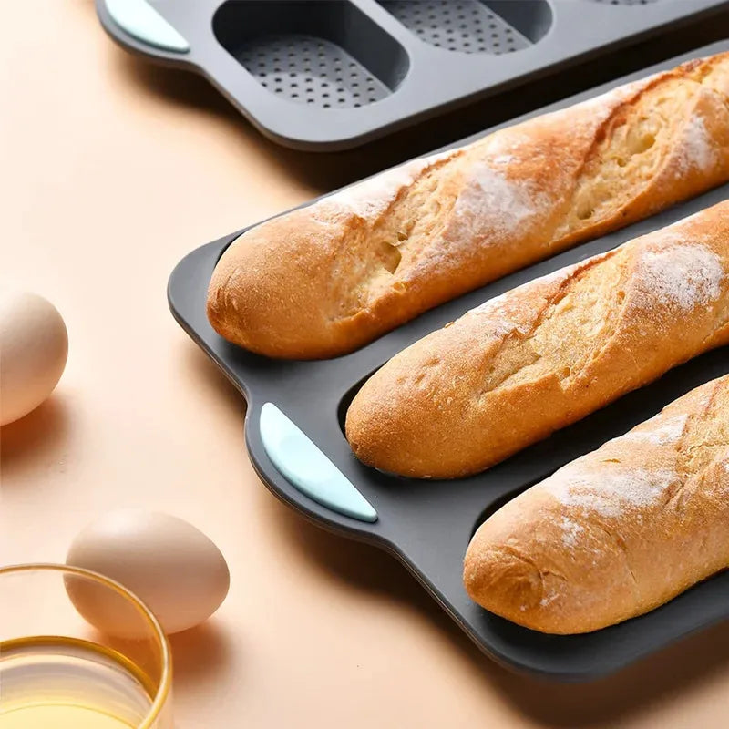 Silicone Baguette Baking Mold – Non-Stick French Bread Tray
