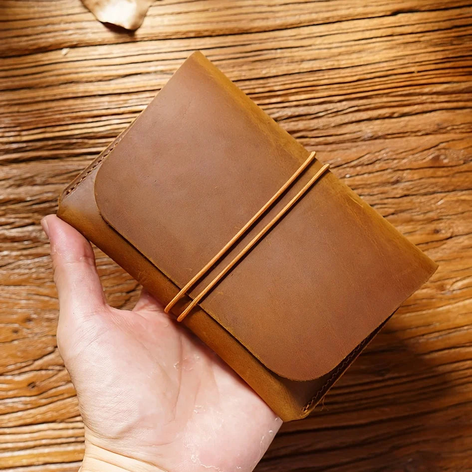 Cowhide Leather Passport Holder & Multi-Slot Card Wallet