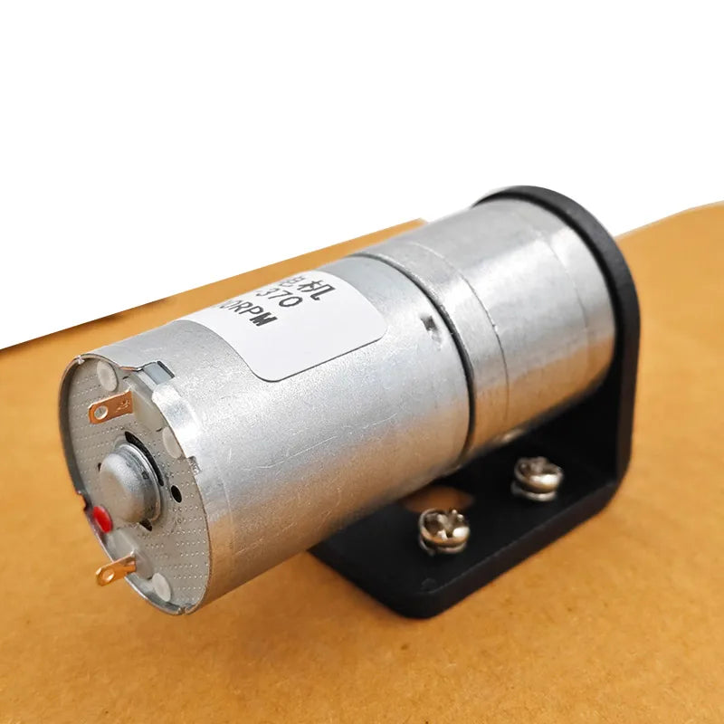 JGA25-370 DC Geared Motor 3V High Torque + Mounting Bracket