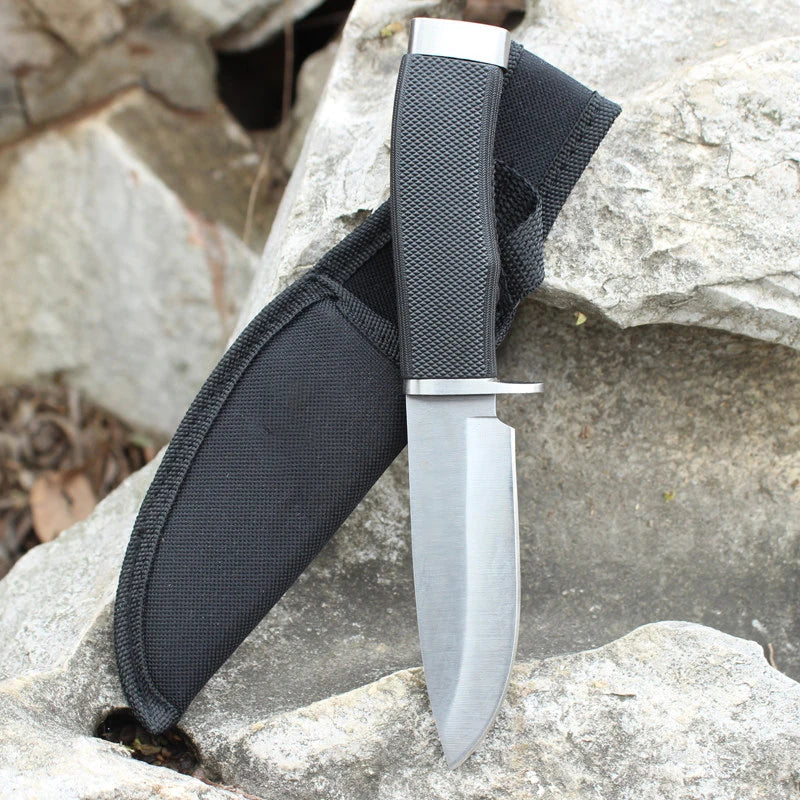 Fixed Blade EDC Knife – Stainless Steel Outdoor Knife & Sheath