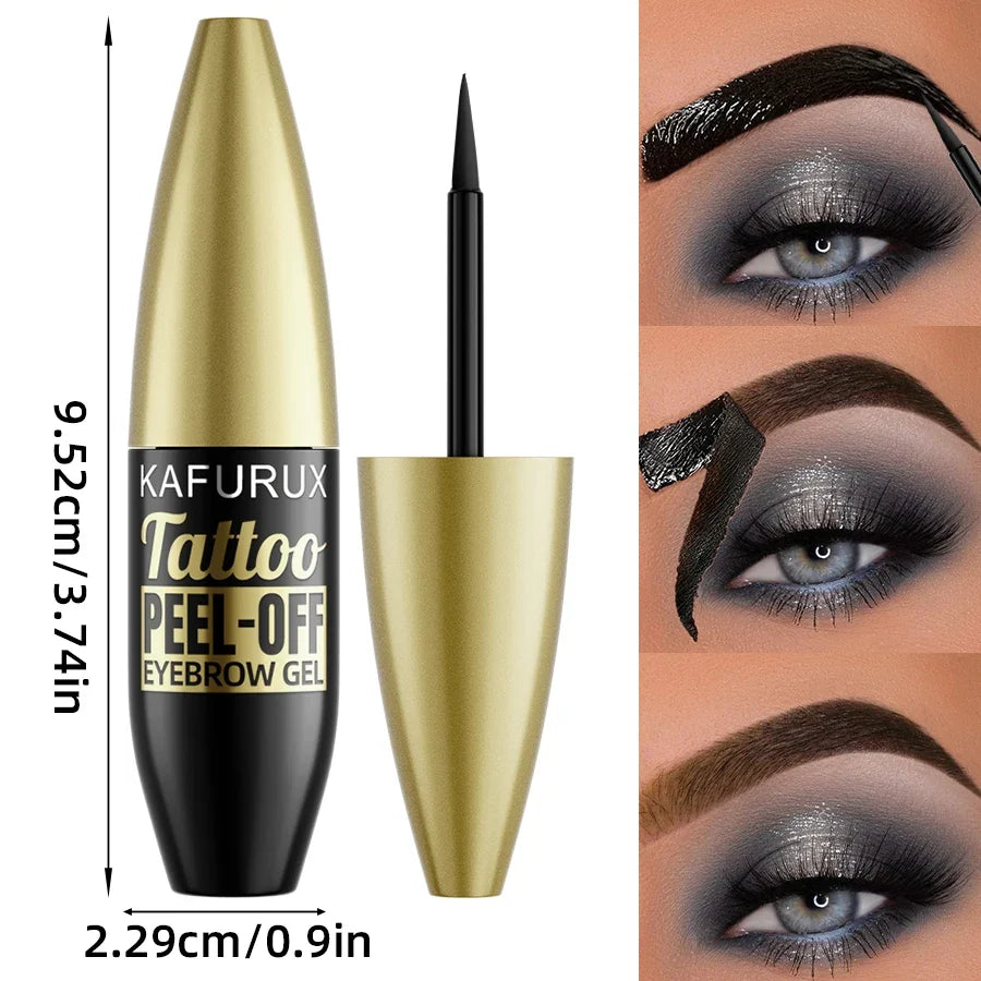 KAFURUX Peel-Off Eyebrow Gel Tint | Waterproof Semi-Permanent Brow