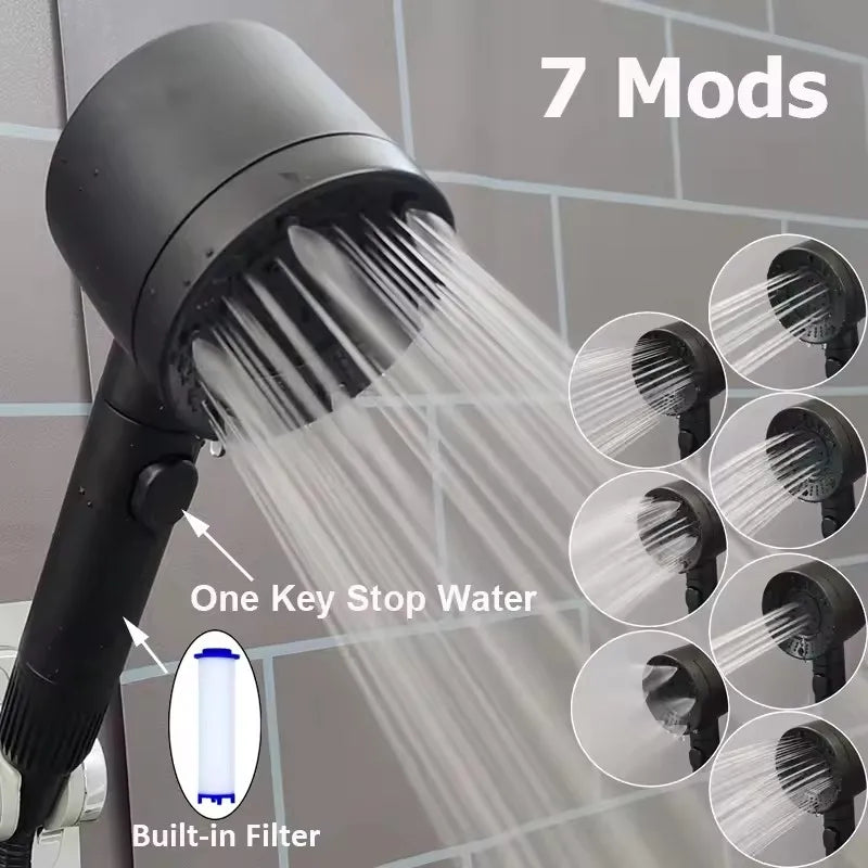 7-Spray High-Pressure Filtered Handheld Shower Head | Water Saving