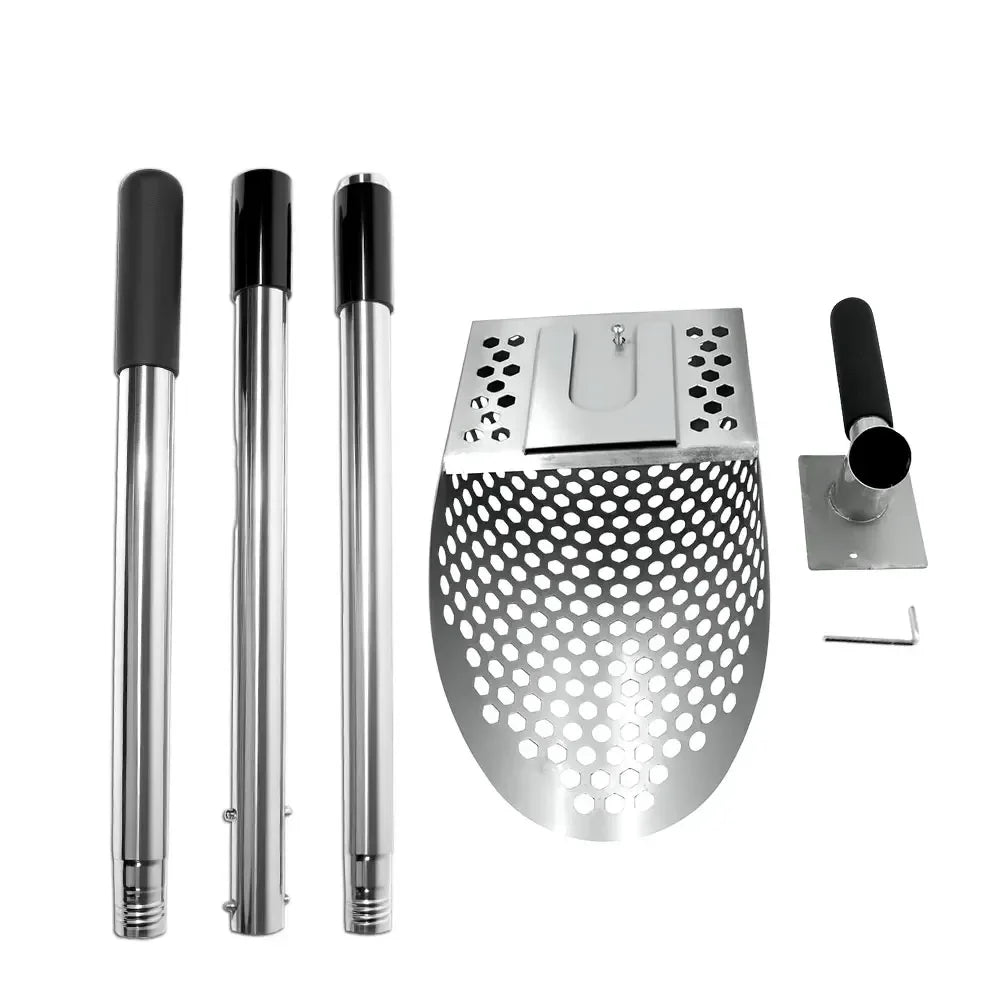Portable Stainless Steel Metal Detecting Sand Scoop Shovel Beach