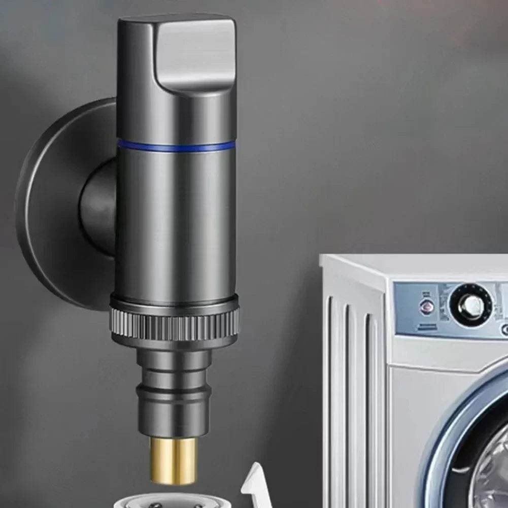 G1/2 Wall-Mount Brass Angle Valve – Washing Machine Water Shut-Off