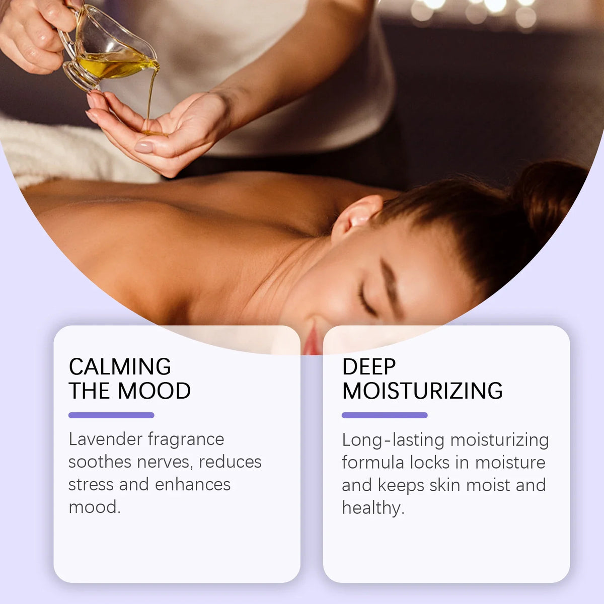 OceAura Lavender Essential Oil Body Massage Oil 100ml