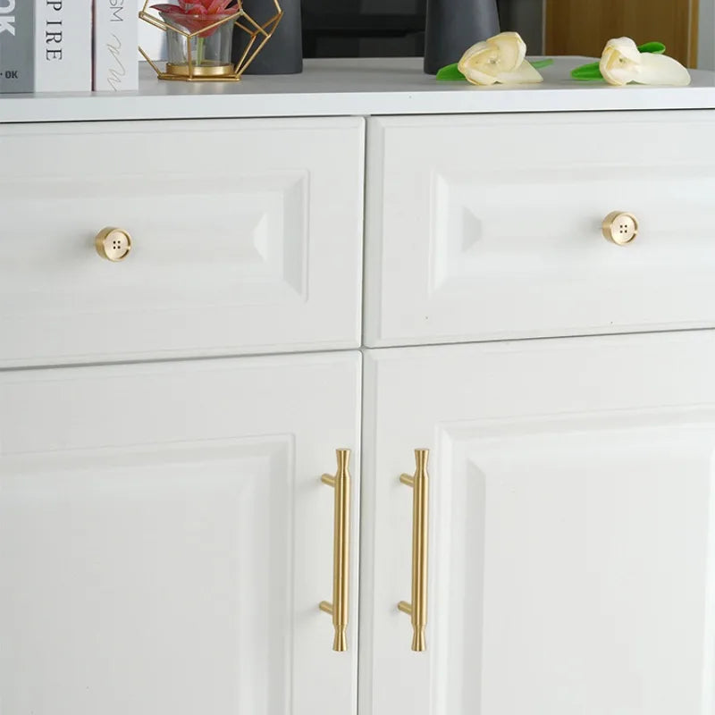 Gold Solid Brass Cabinet Drawer Knobs – European Style Pulls