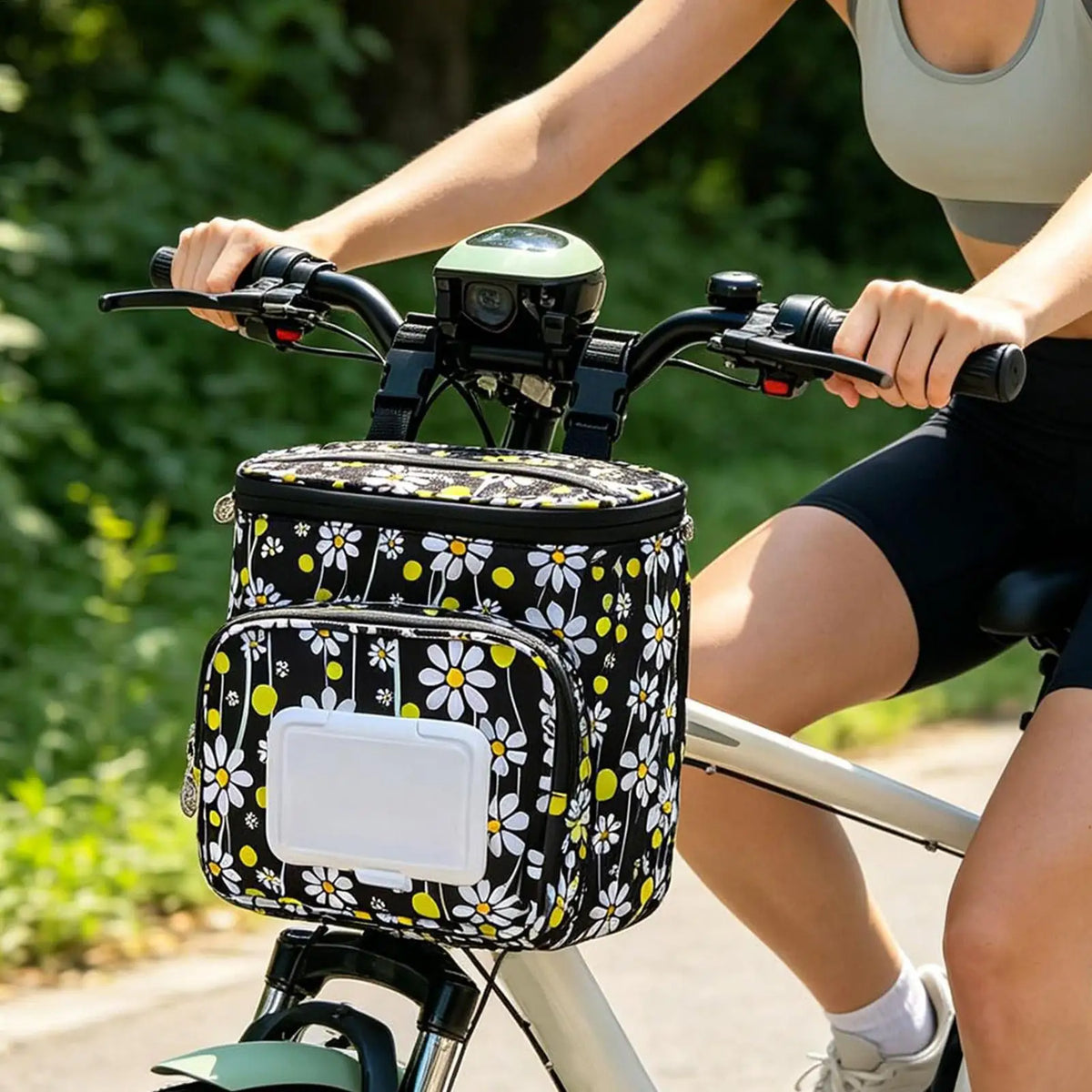 Kids Bike Basket – Waterproof Oxford Cloth Zipper Bag