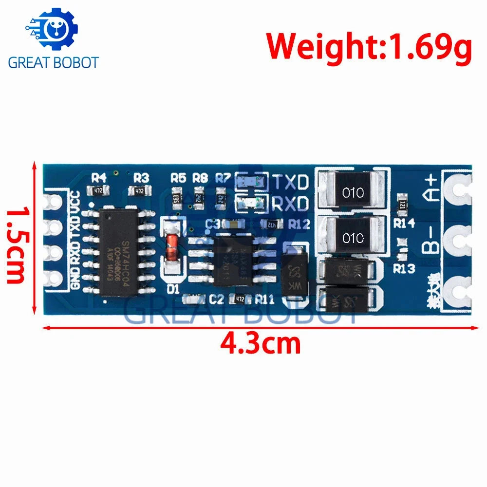 TTL to RS485 UART Conversion Module – Auto Flow Control 3.3V 5V