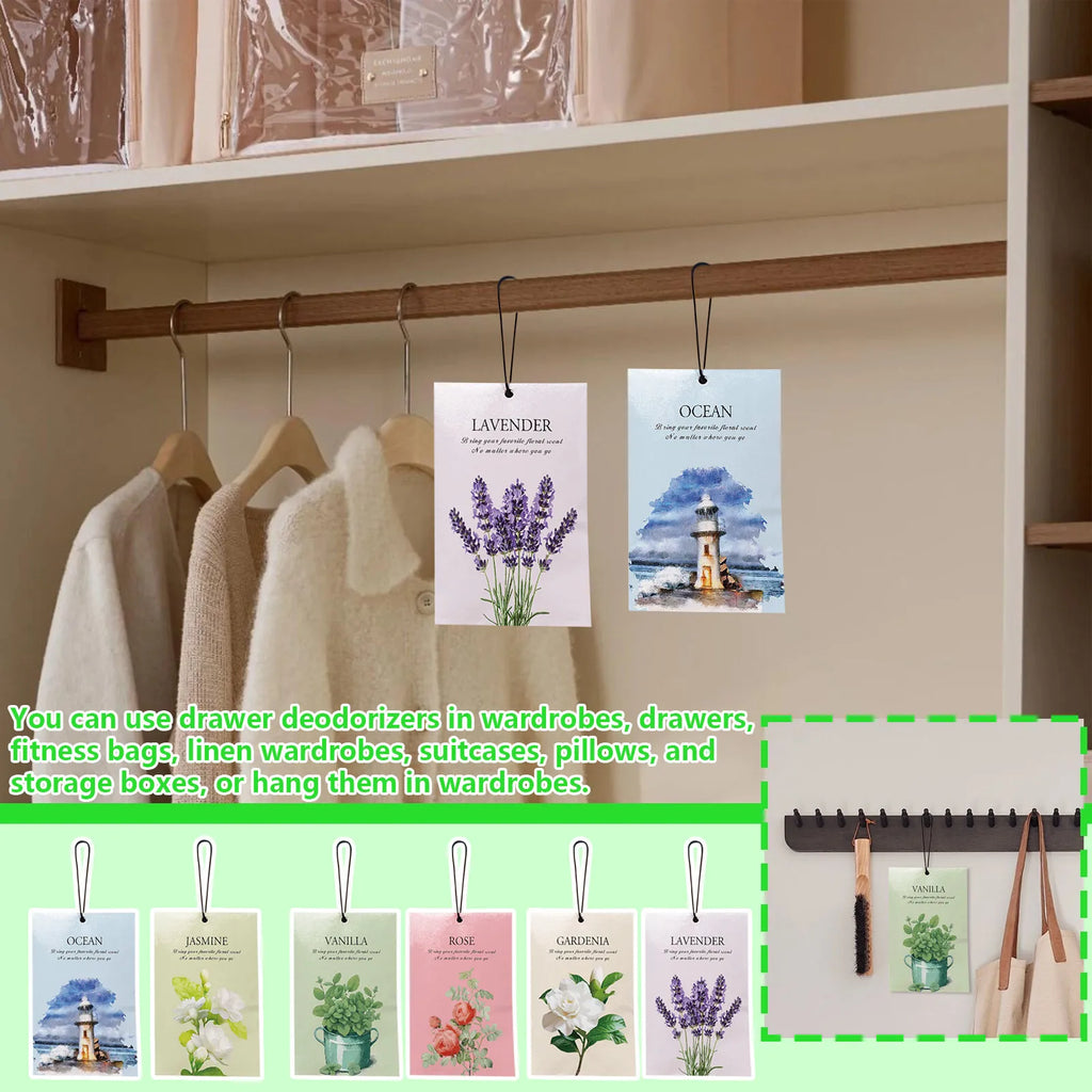 4-Pack Jasmine Scented Sachets – Closet, Car & Home Freshener