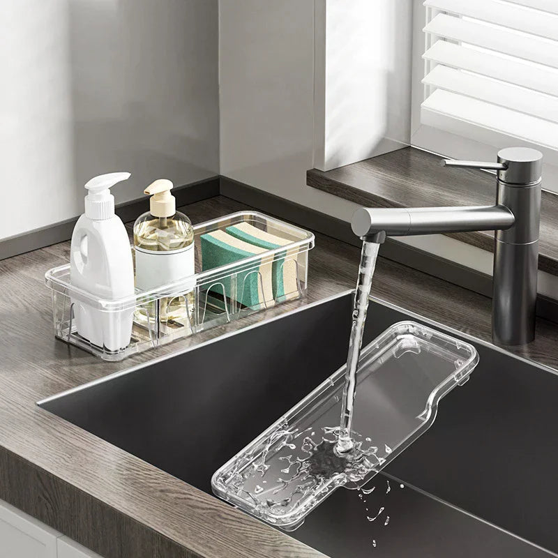 Kitchen Sink Drain Rack – Sponge Soap Shampoo Storage Shelf