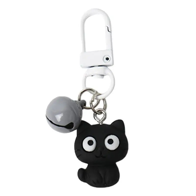 Cat Key Rings Car Keys Black White Keychain Charm Keyring Pendant